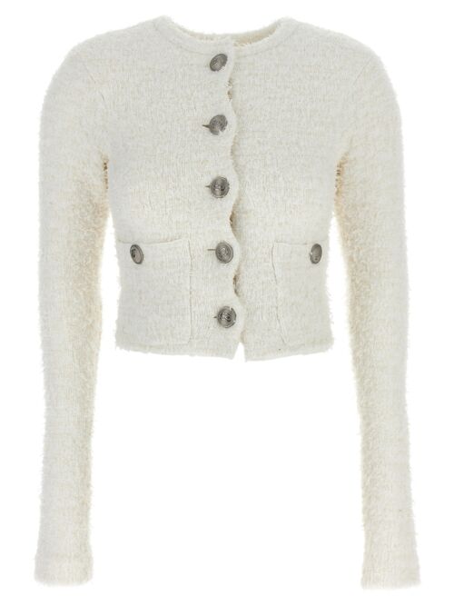 'cropped' cardigan BALENCIAGA White