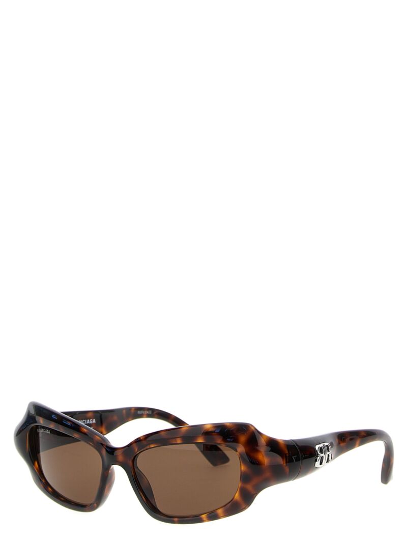 'Palazzo Rectangle' sunglasses Man BALENCIAGA Brown