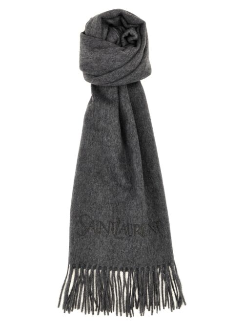 'Saint Laurent' scarf SAINT LAURENT Gray