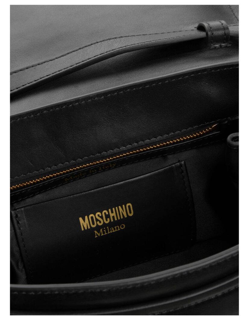 Metallic logo crossbody bag Fall Winter 2021/22 MOSCHINO Black