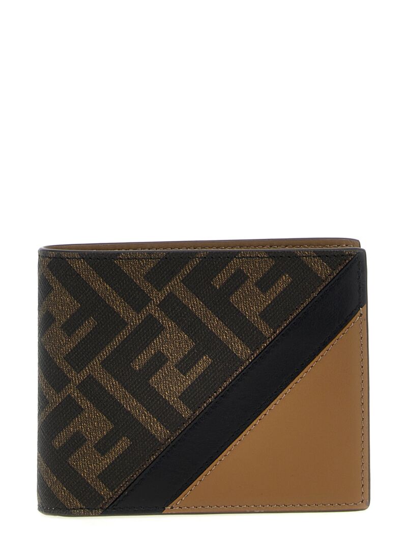 'Diagonal' wallet FENDI Brown