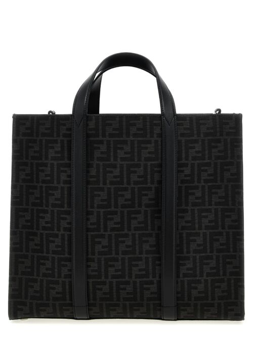 FF jacquard shopper FENDI Black