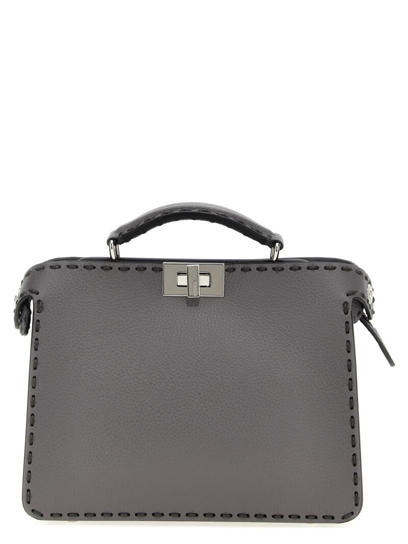 'Peekaboo ISeeU Small' handbag FENDI Silver