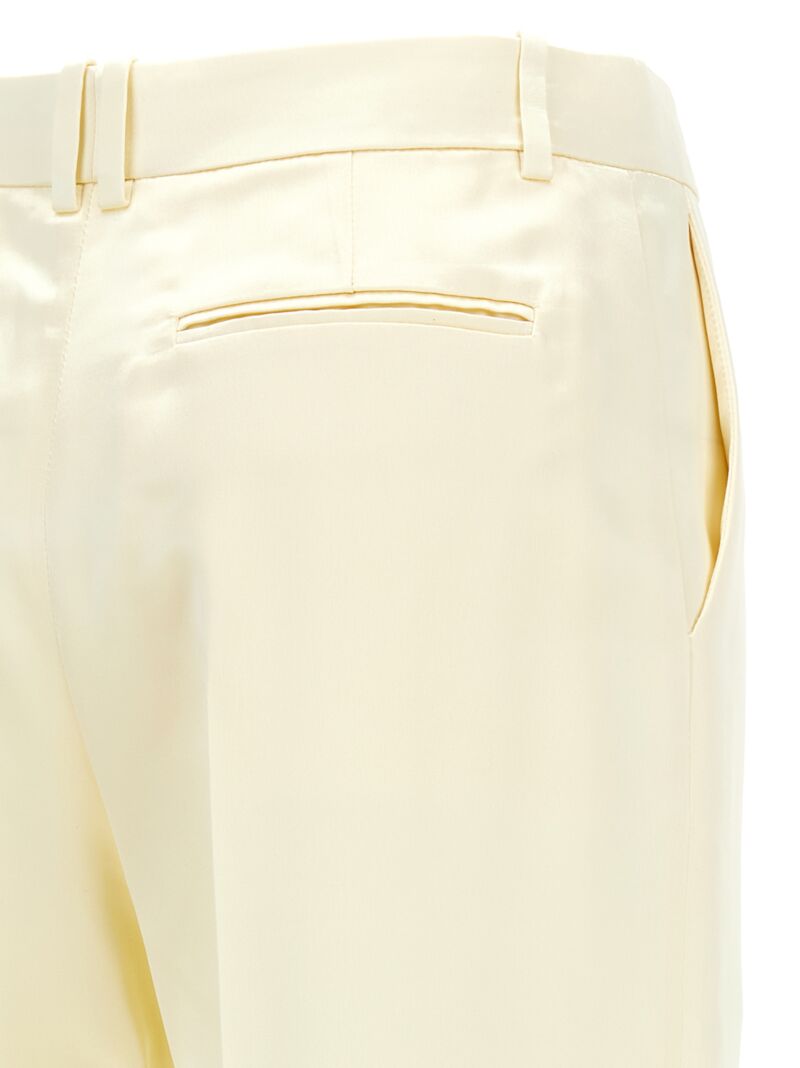 'Encore' pants 100% silk THE ROW White