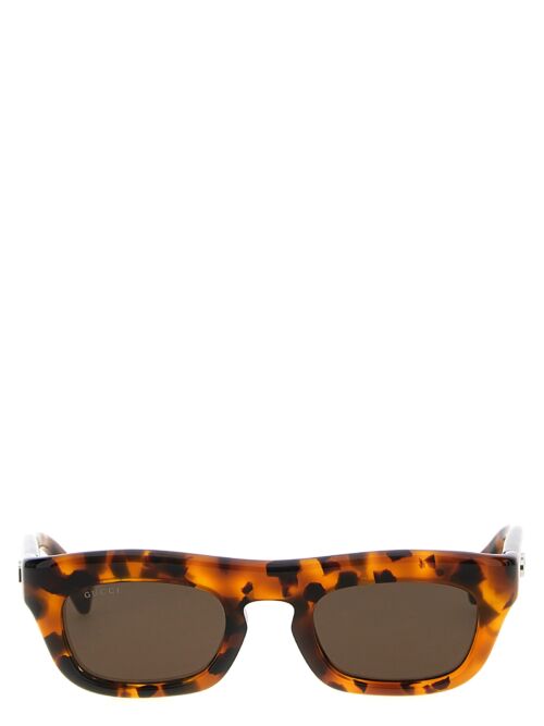 Rectangular sunglasses GUCCI Brown