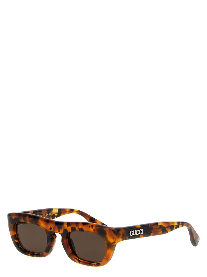 Rectangular sunglasses Man GUCCI Brown