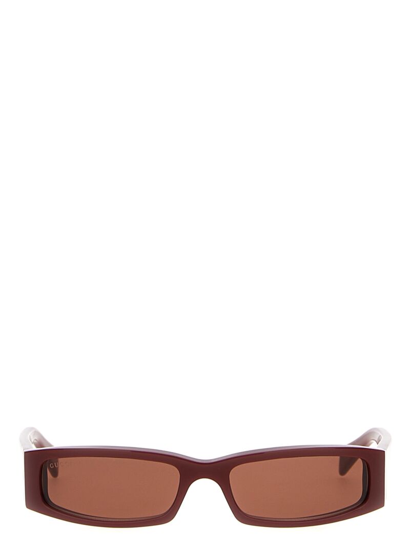 Rectangular sunglasses GUCCI Bordeaux