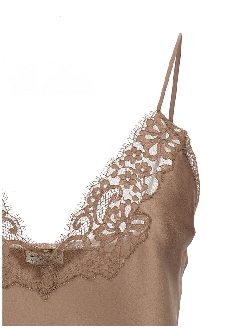 'Lingerie' top 100% silk SAINT LAURENT Beige