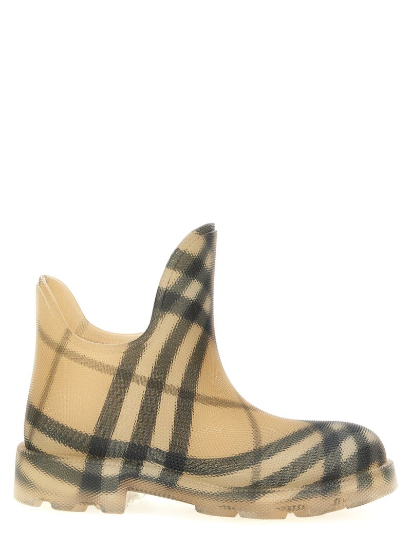 Check ankle boots BURBERRY Beige