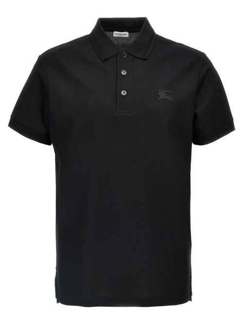 Logo embroidery polo shirt BURBERRY Black