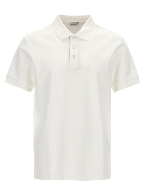 Logo embroidery polo shirt BURBERRY White