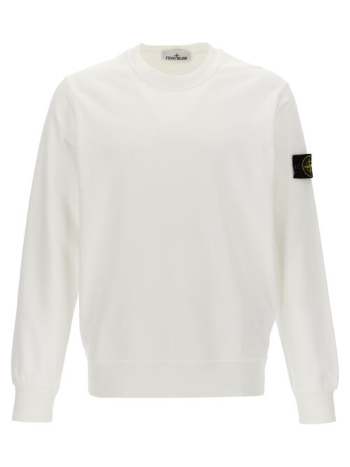 Logo patch sweatshirt STONE ISLAND White