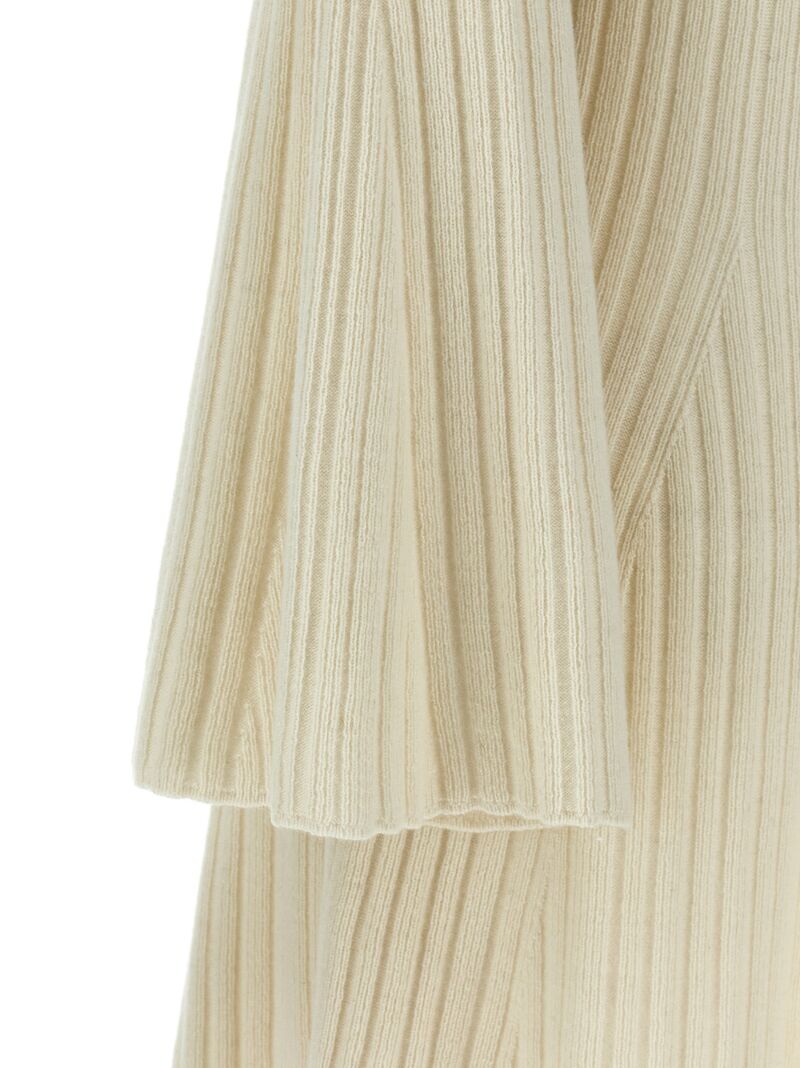 'Hester Skater' dress 100% cashmere ANTONINO VALENTI White