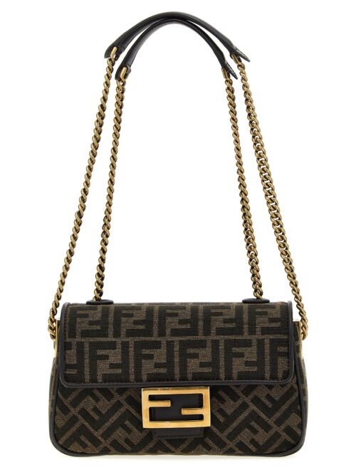 'Baguette Chain Midi' shoulder bag FENDI Brown