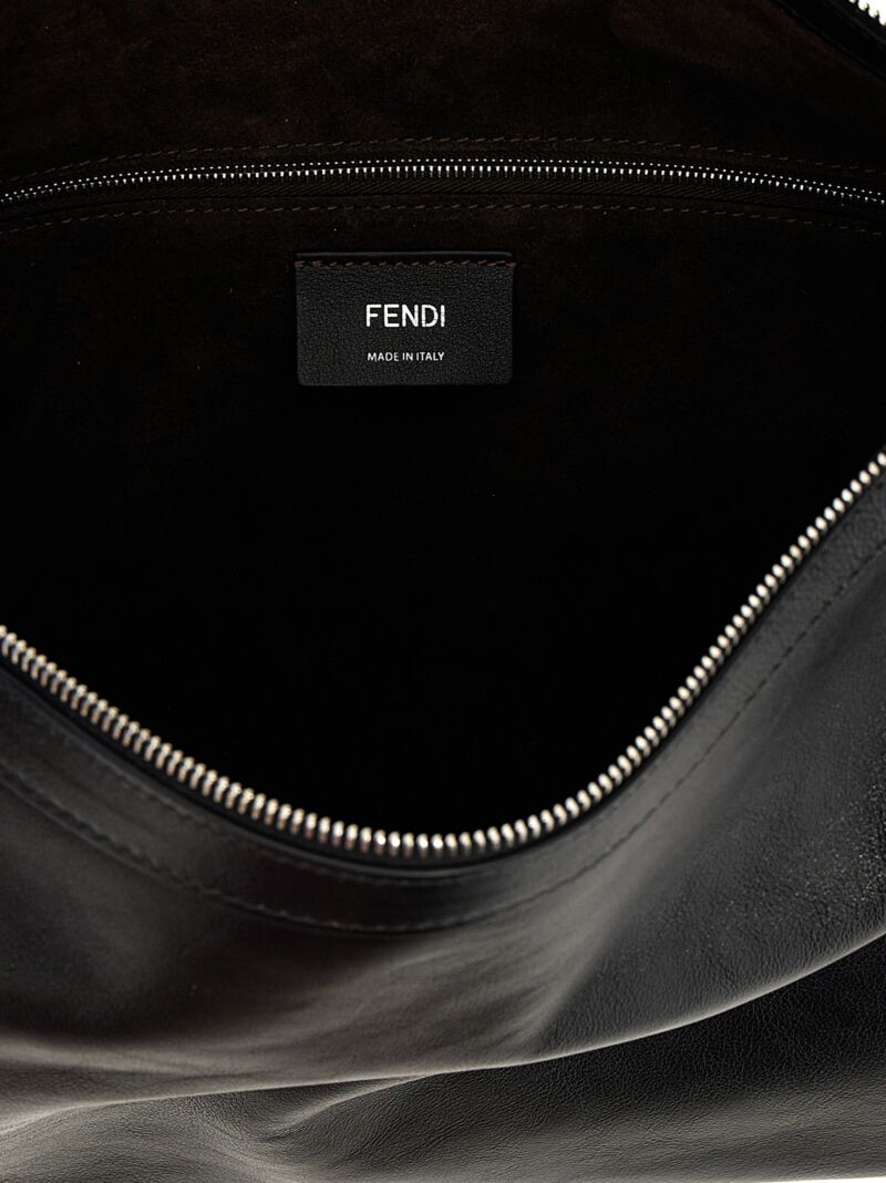 'Simply Fendi Large' shoulder bag 100% leather FENDI Black