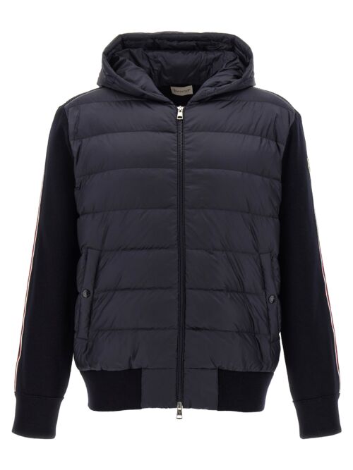 Padded cardigan MONCLER Blue