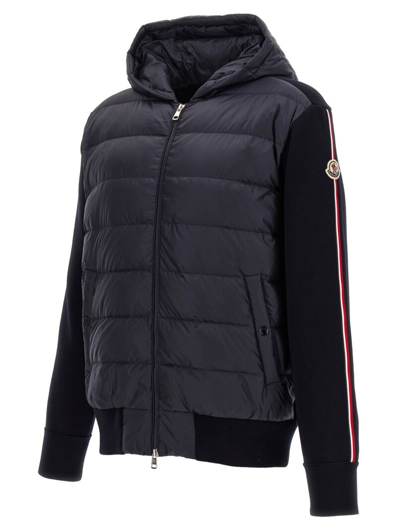 Padded cardigan Man MONCLER Blue