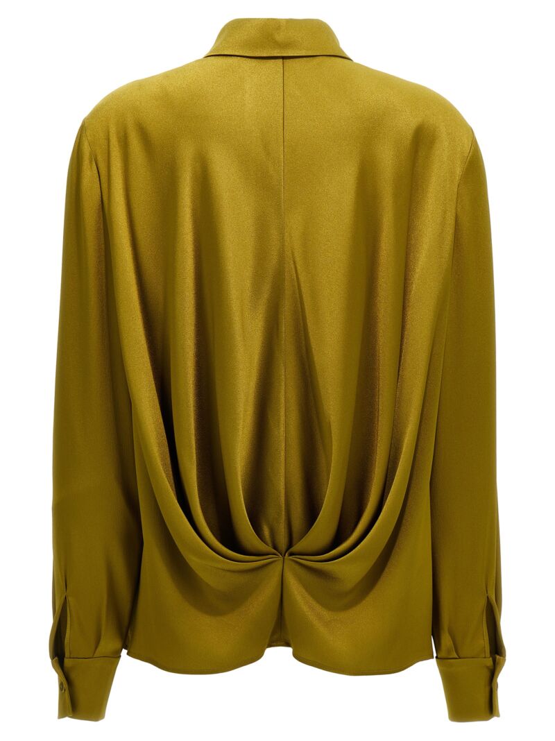 Draped shirt A020251190452 ALBERTA FERRETTI Green