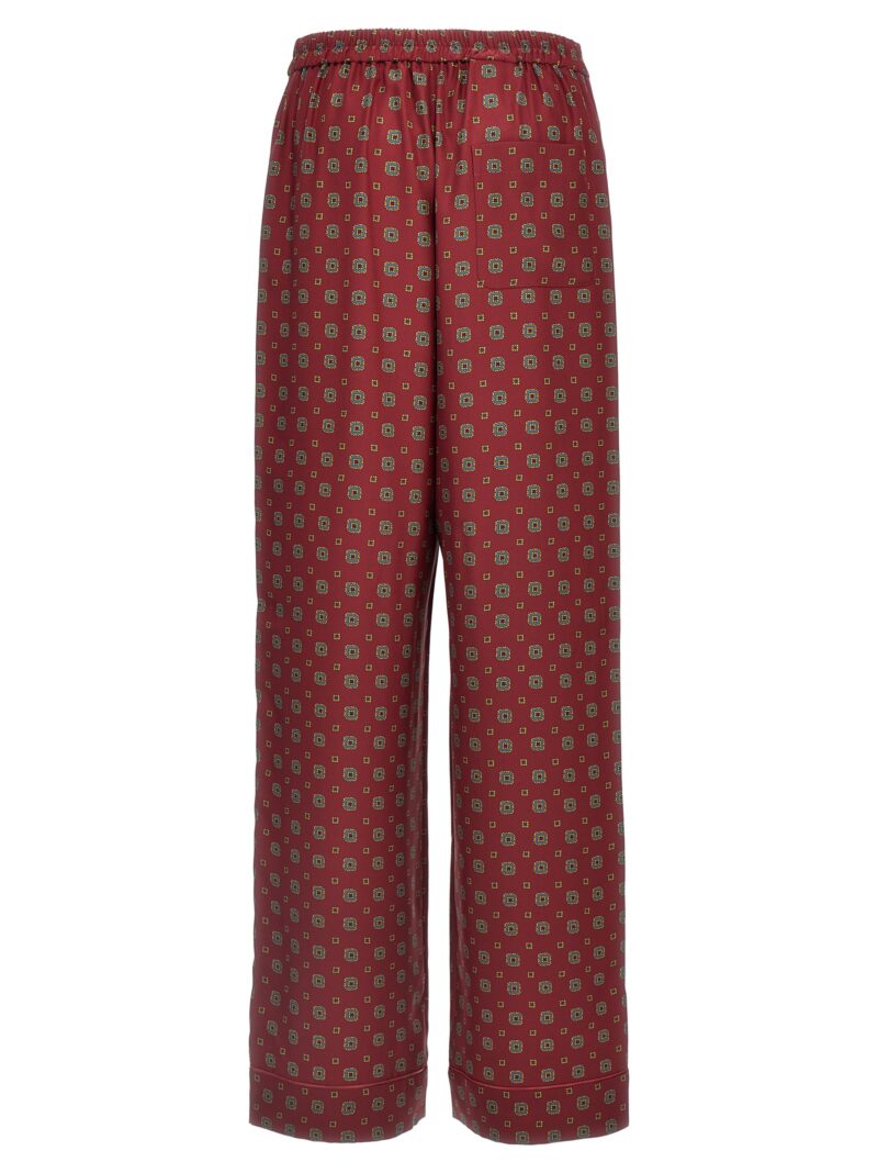 Patterned pants A030654551139 MOSCHINO Bordeaux