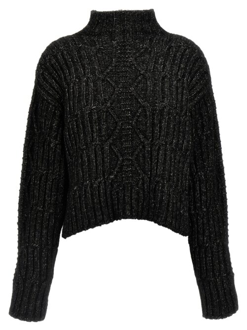 Braided sweater ALBERTA FERRETTI Gray