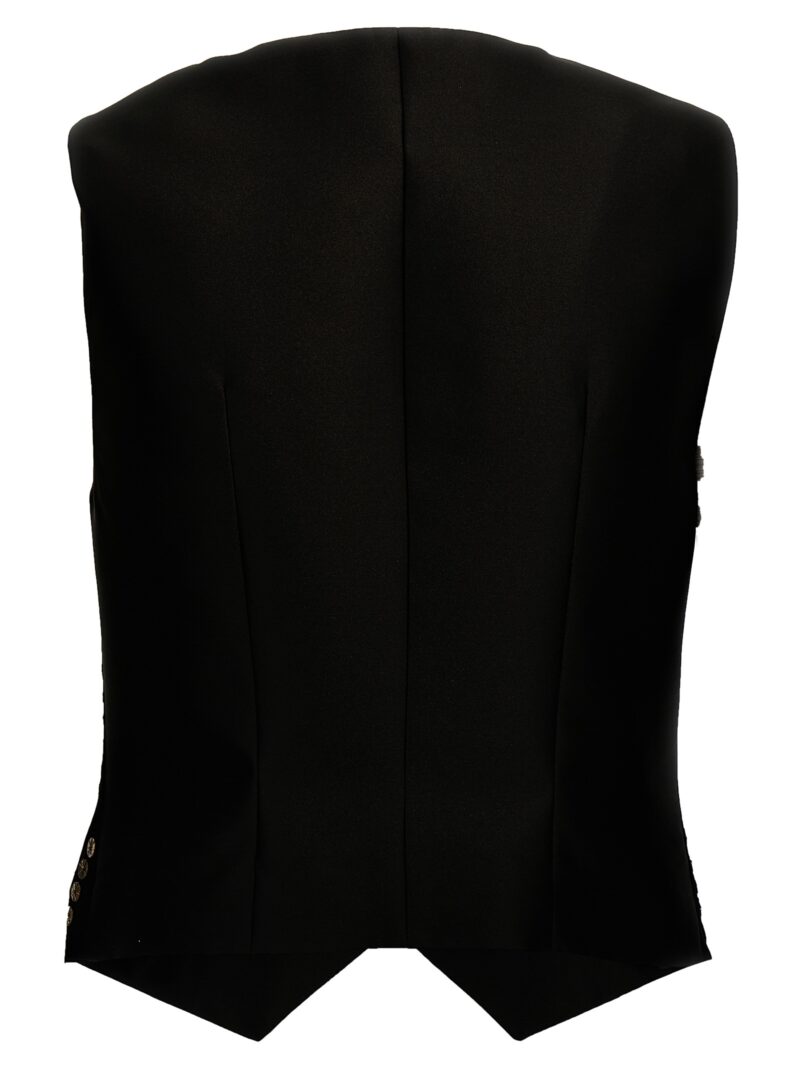 Sequin vest A100151470555 ALBERTA FERRETTI Black