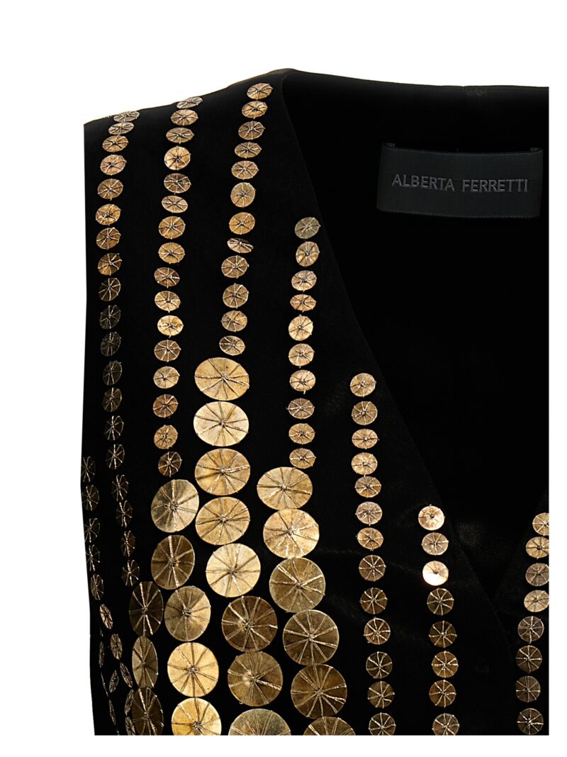 Sequin vest Woman ALBERTA FERRETTI Black