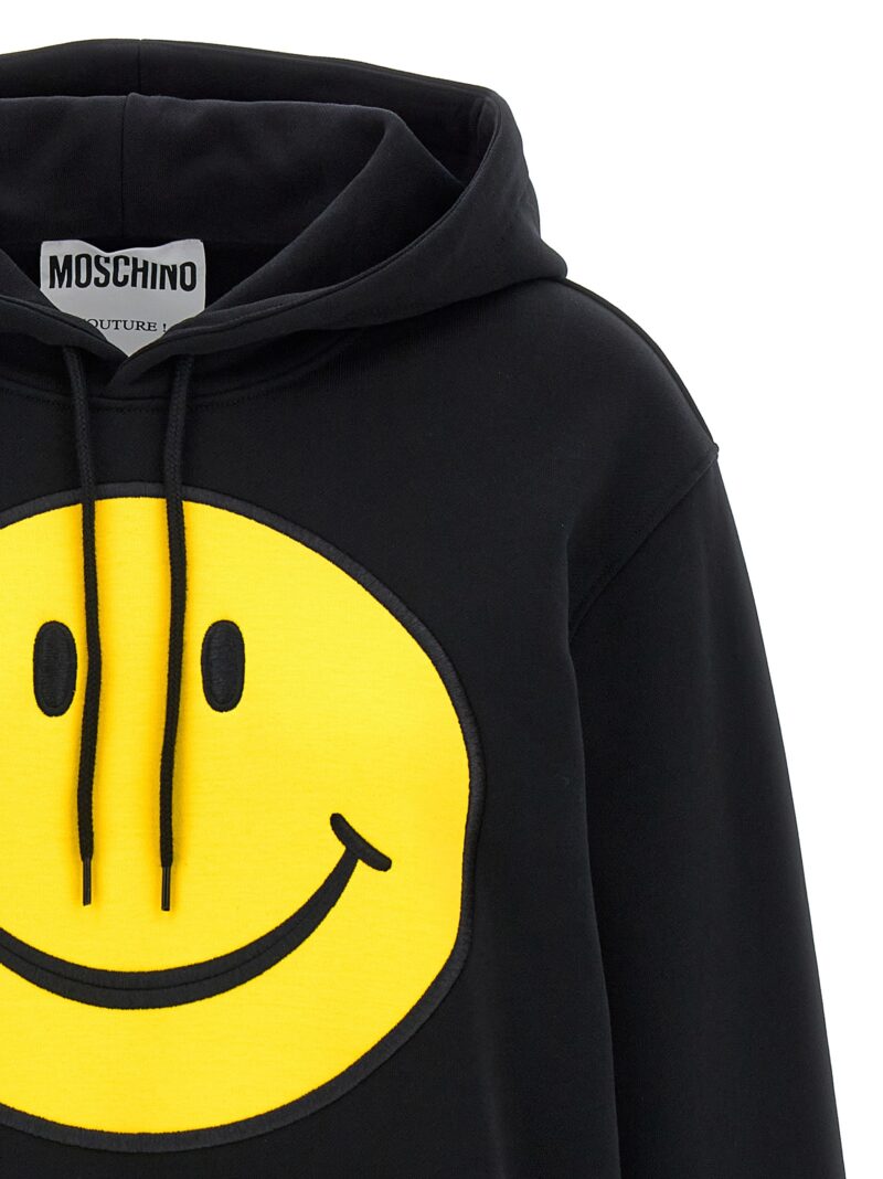 'Smiley' hoodie Woman MOSCHINO Black