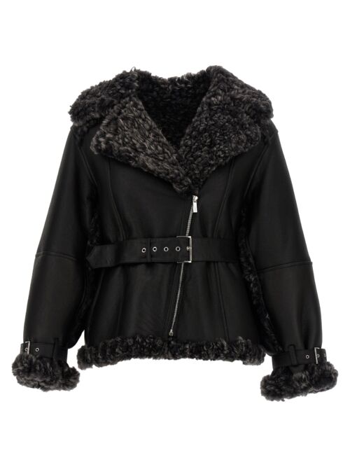 Reversible sheepskin ALBERTA FERRETTI Black