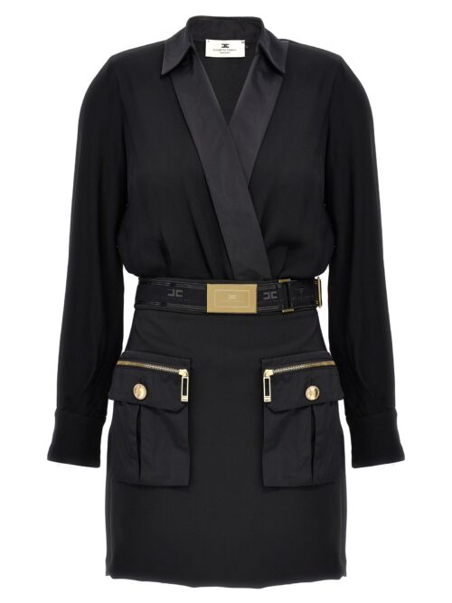 Pocket detail dress ELISABETTA FRANCHI Black