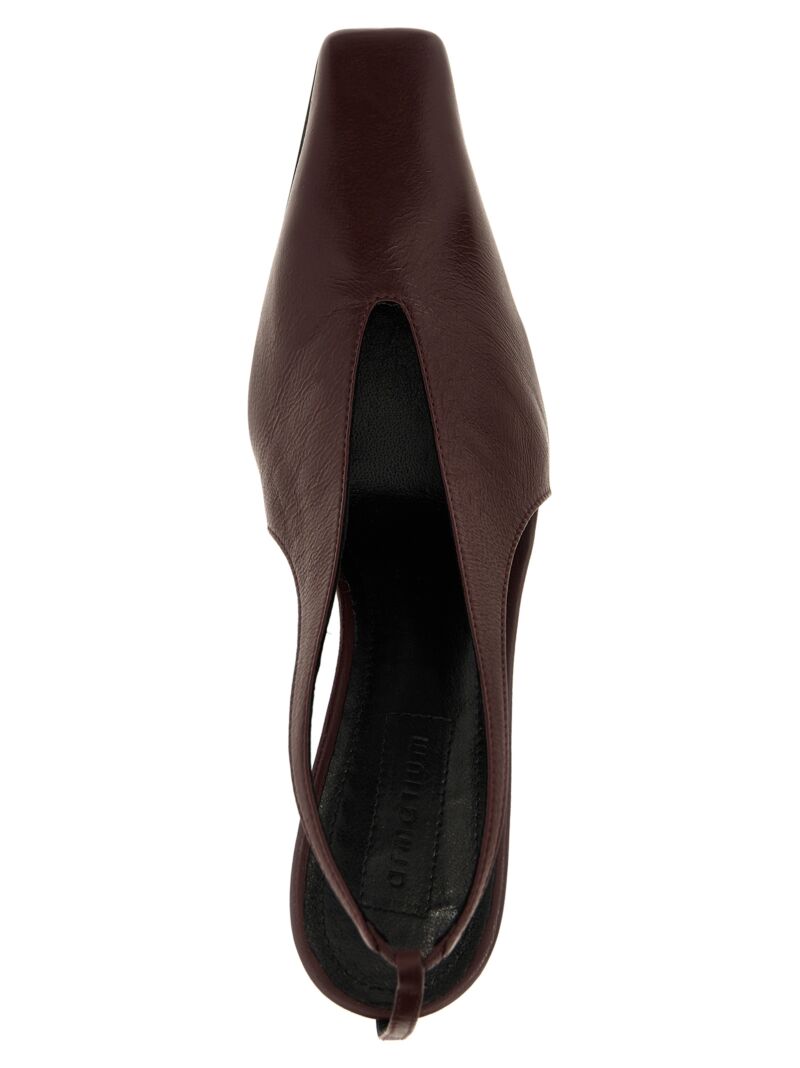 'Evelina' slingback 100% lamb leather ARMARIUM Bordeaux