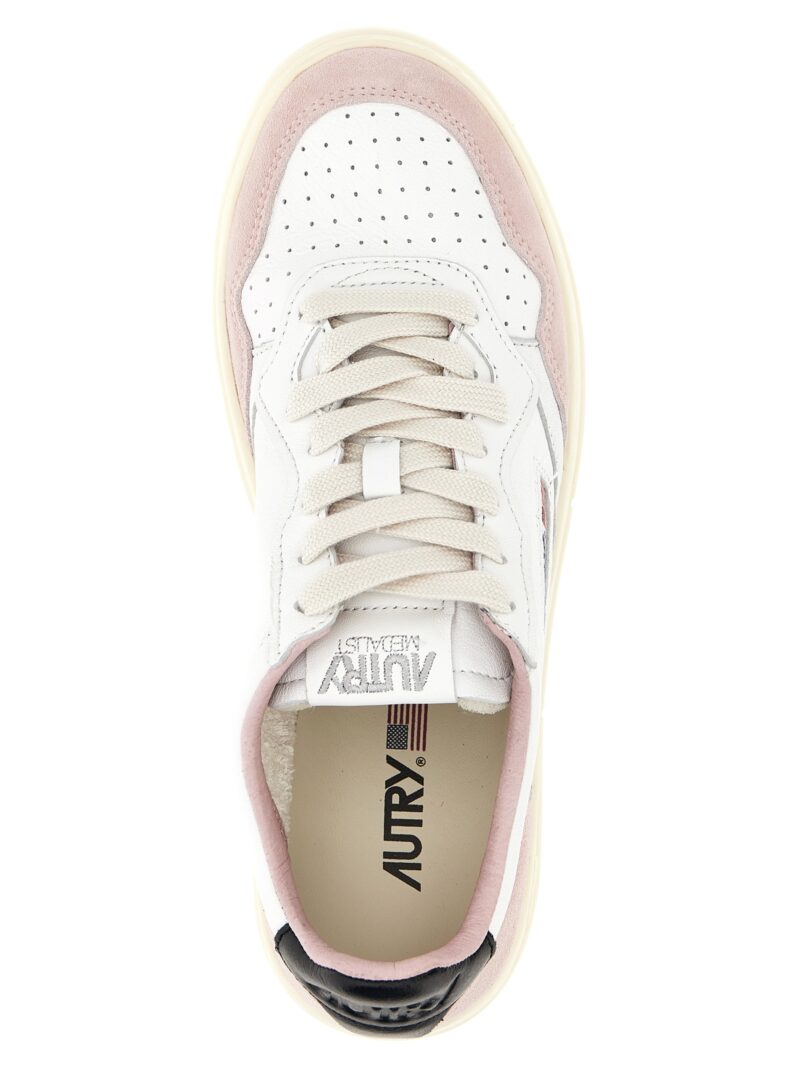 'Medalist Low' sneakers 100% leather AUTRY Pink