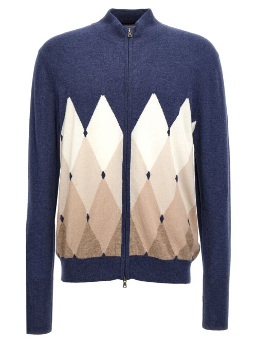 'Argyle' cardigan BALLANTYNE Blue