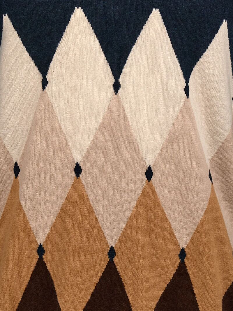 'Argyle' sweater 100% cashmere BALLANTYNE Blue