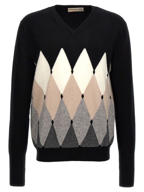 'Argyle' sweater BALLANTYNE Black