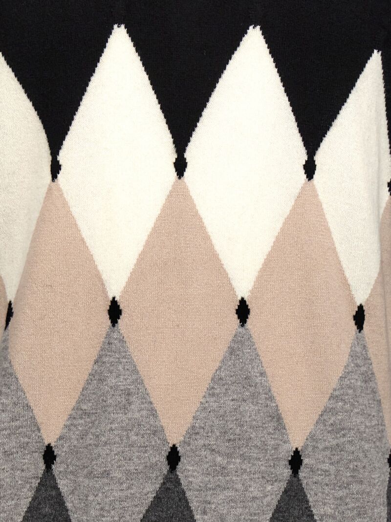 'Argyle' sweater 100% cashmere BALLANTYNE Black