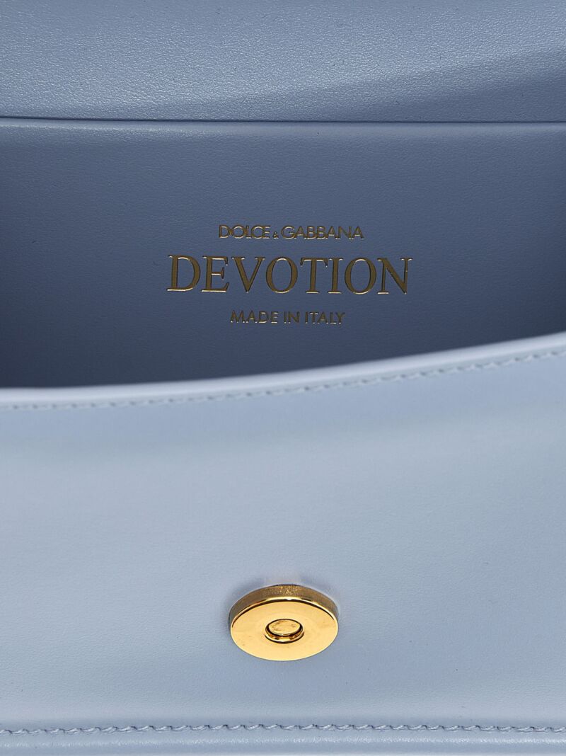 'Devotion' small handbag 100% calfskin leather (Bos Taurus) DOLCE & GABBANA Light Blue