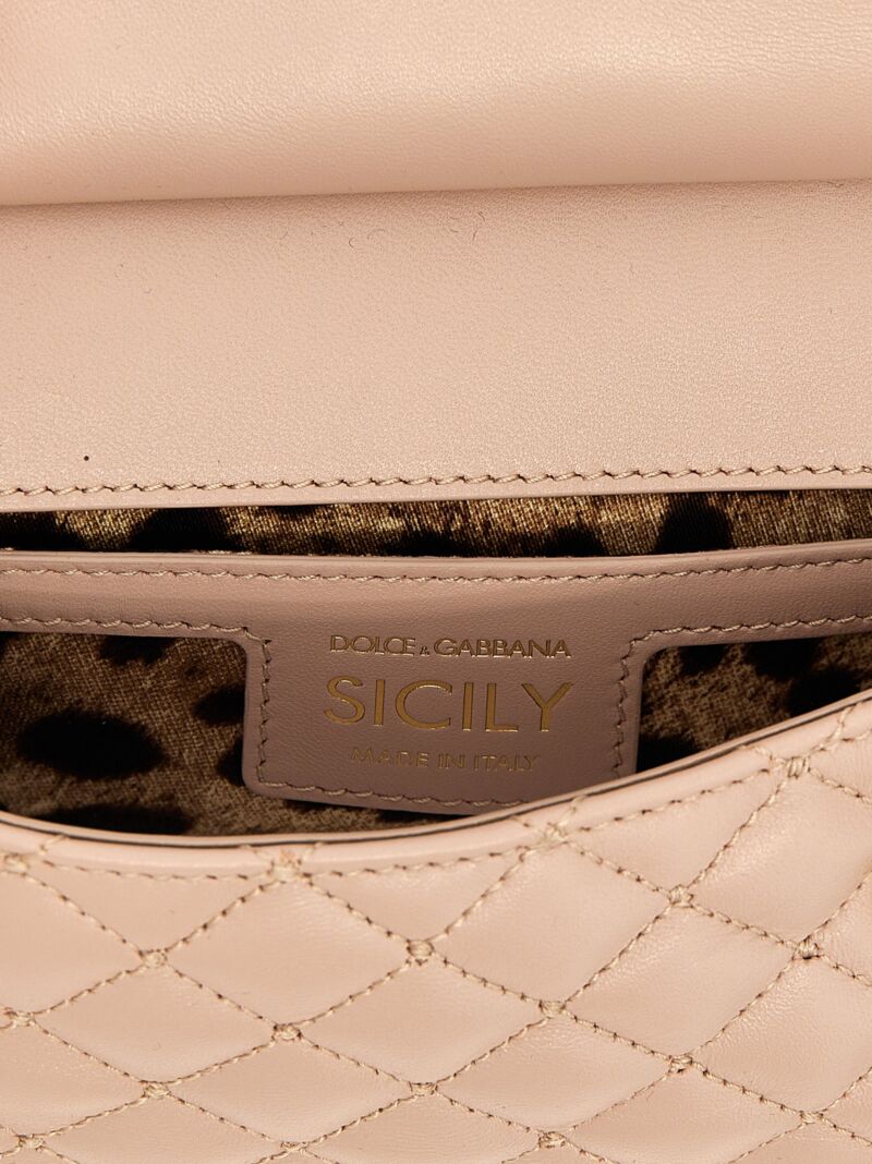 'Sicily' small handbag 100% lamb leather (Ovis aries) DOLCE & GABBANA Pink