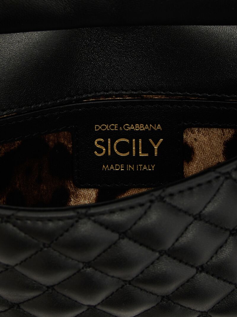 'Sicily' small handbag 100% lamb leather (Ovis aries) DOLCE & GABBANA Black