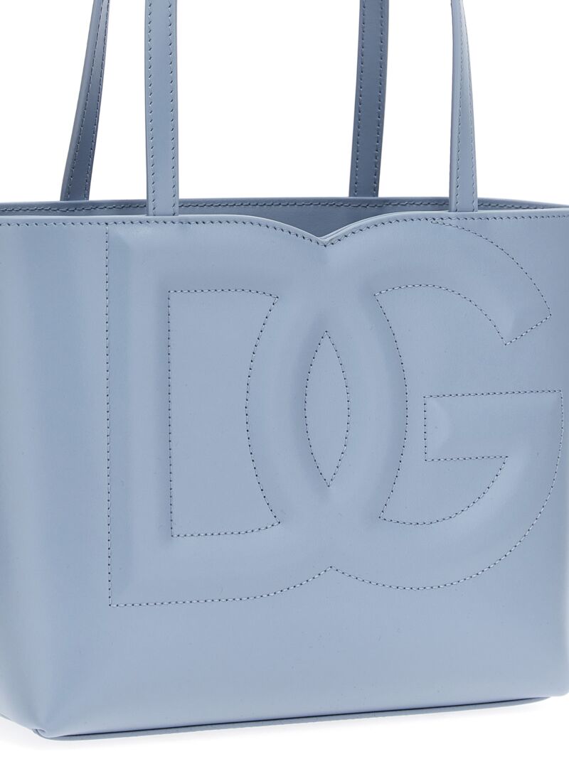 Small logo shopping bag Woman DOLCE & GABBANA Light Blue