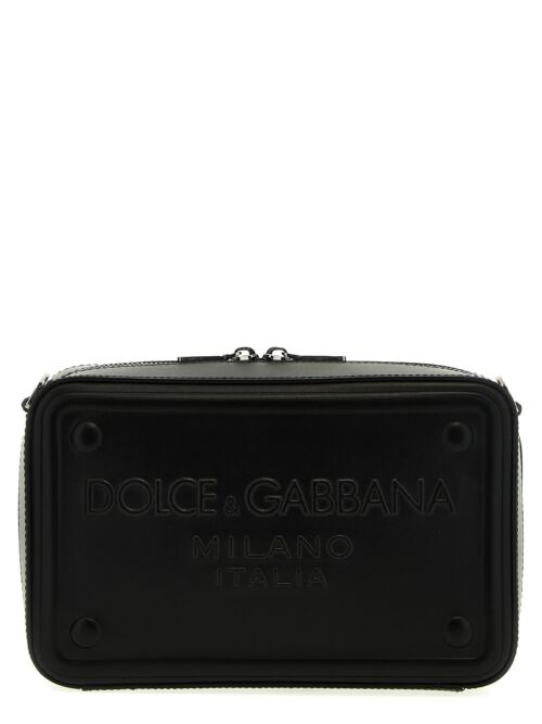 Embossed logo shoulder strap DOLCE & GABBANA Black