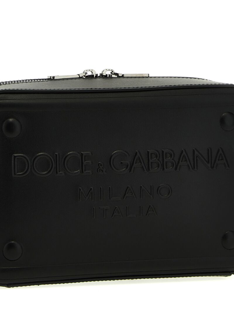 Embossed logo shoulder strap Man DOLCE & GABBANA Black