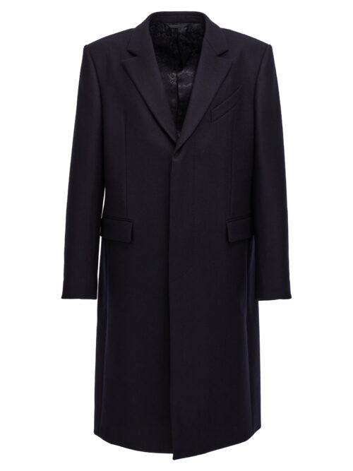 Single-breasted long coat GIVENCHY Blue