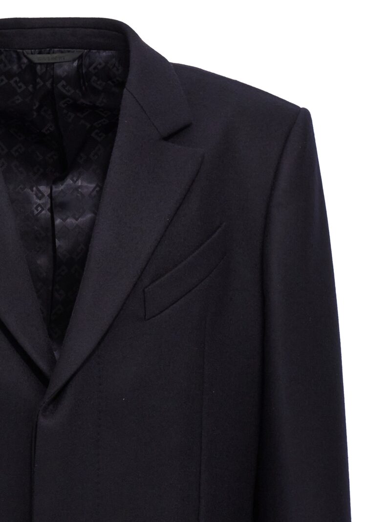 Single-breasted long coat Man GIVENCHY Blue