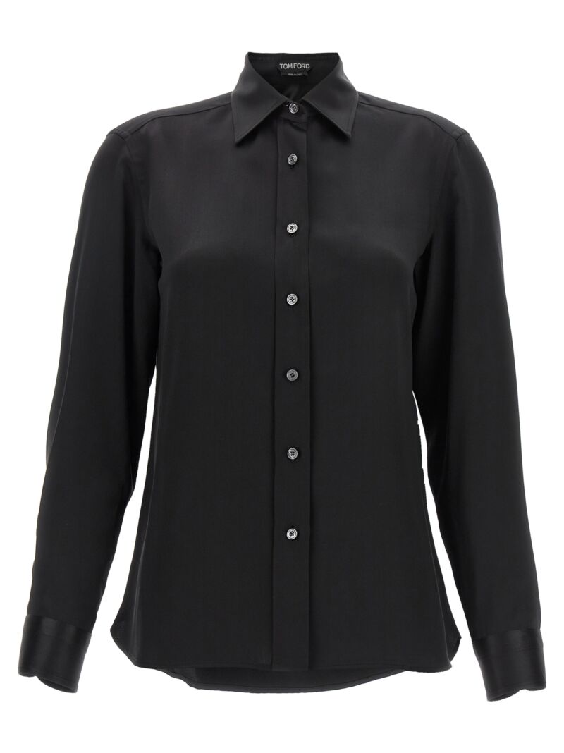 Satin shirt TOM FORD Black