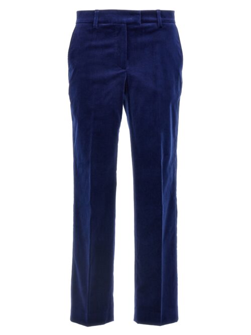 Velvet pants ALBERTO BIANI Blue