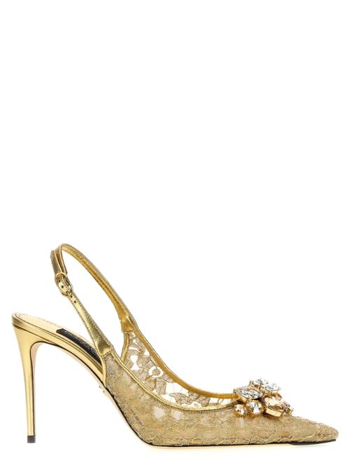 'Taormina' slingback DOLCE & GABBANA Gold