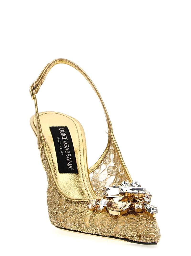 'Taormina' slingback CG0712AQ54480997 DOLCE & GABBANA Gold