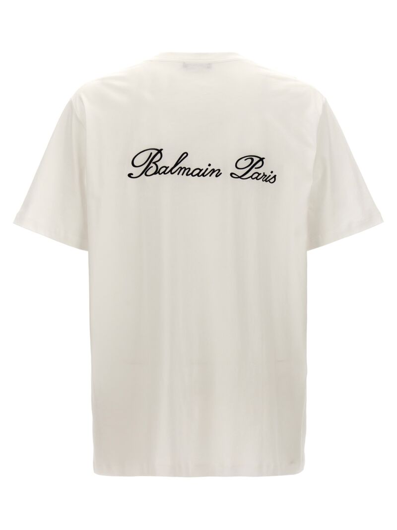 'Balmain Signature' T-shirt CH1EG010BC68GAB BALMAIN White