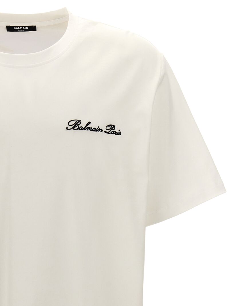 'Balmain Signature' T-shirt Man BALMAIN White