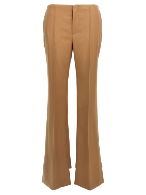 Asymmetrical hem pants CHLOÉ Brown